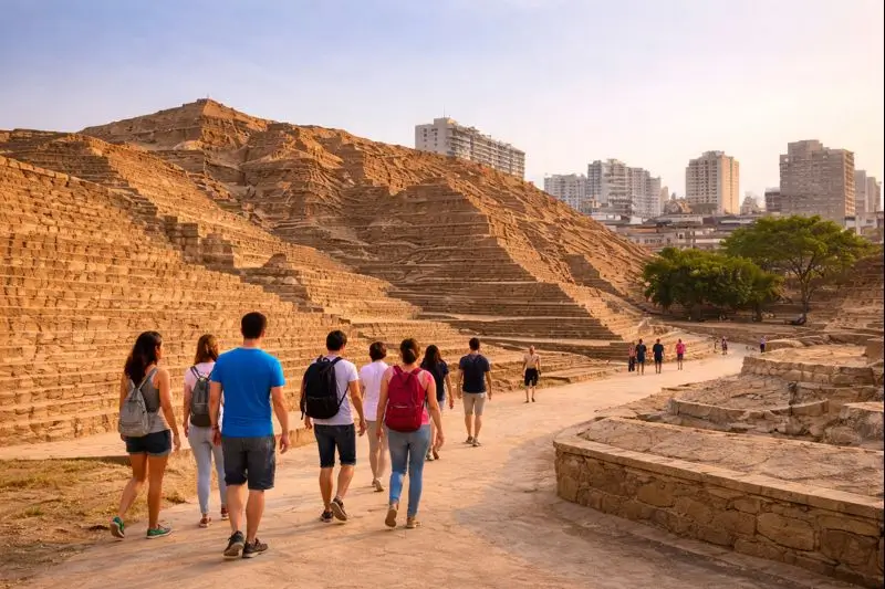 huaca pucllana pre hispanic archaeological site lima